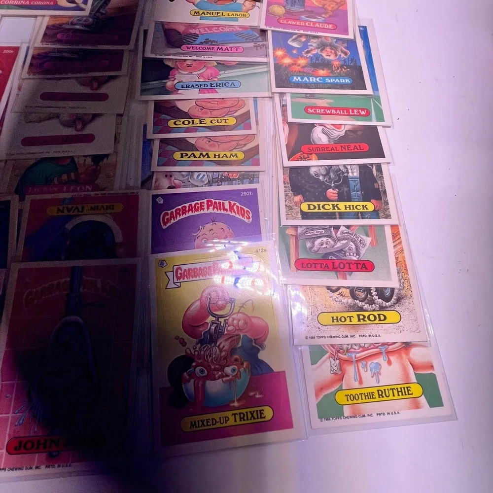 Topps Garbage Pail Kids 50 Lot Vintage 1980s Sticker Trading Cards Mixed Series - Picture 4 of 11